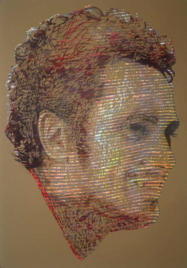 Cao, 2014. Mixed media, acrylic, markers, hand-cut paper on cardboard. 100 × 70 cm. Patricio Rodríguez