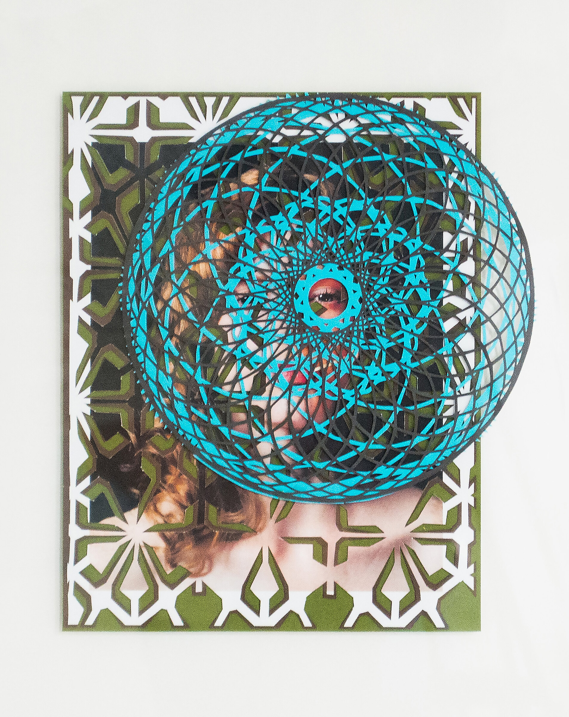 Untitled 4 (Sotheby's Series), 2019. Hand-cut paper and Sotheby's catalog on cardboard. 48.3 × 43.2 cm. Patricio Rodríguez