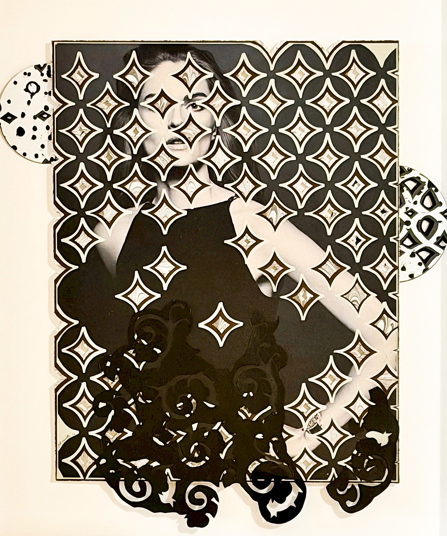 Untitled 5 (Sotheby's Series), 2019. Hand-cut paper and Sotheby's catalog on cardboard. 48.3 × 43.2 cm. Patricio Rodríguez